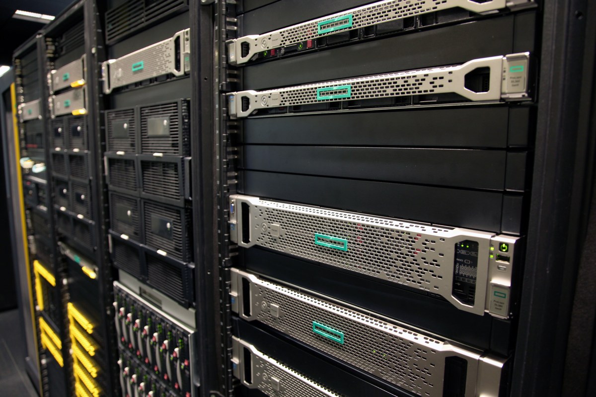 Server rack installed by Already Here LLC, a Phoenix managed IT provider