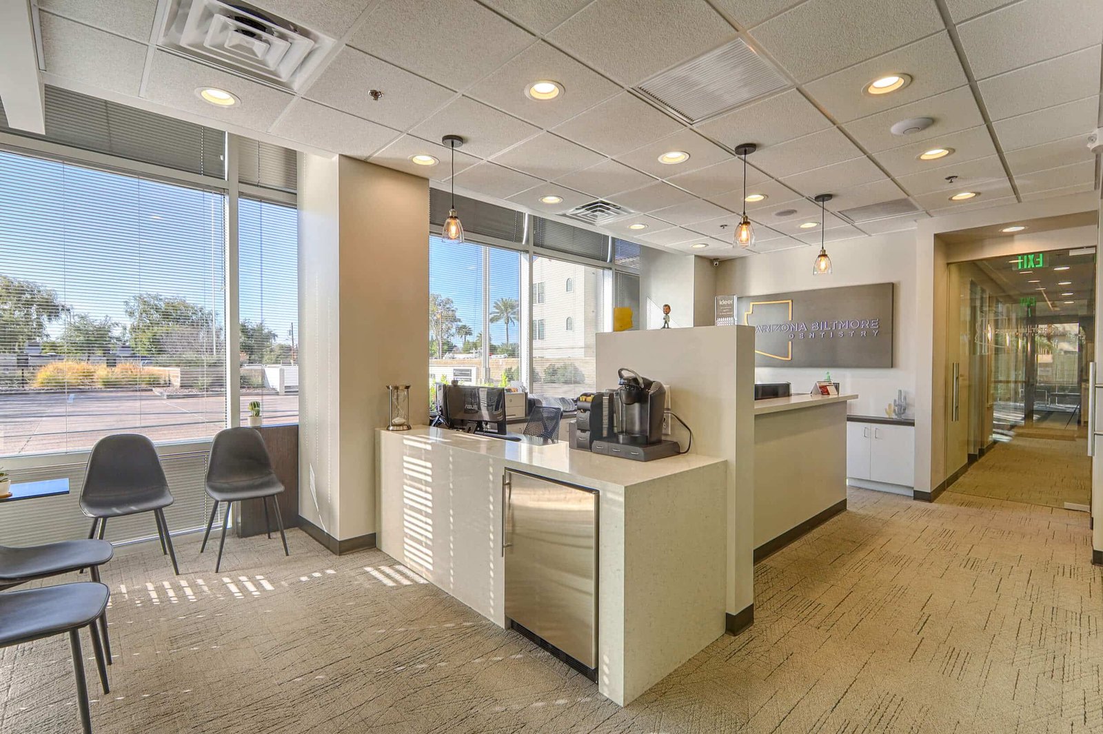 Arizona Biltmore Dentistry reception area on Camelback Road, Phoenix