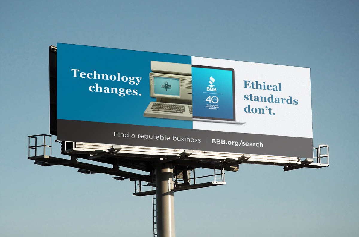 Burns Marketing billboard campaign for the Better Business Bureau