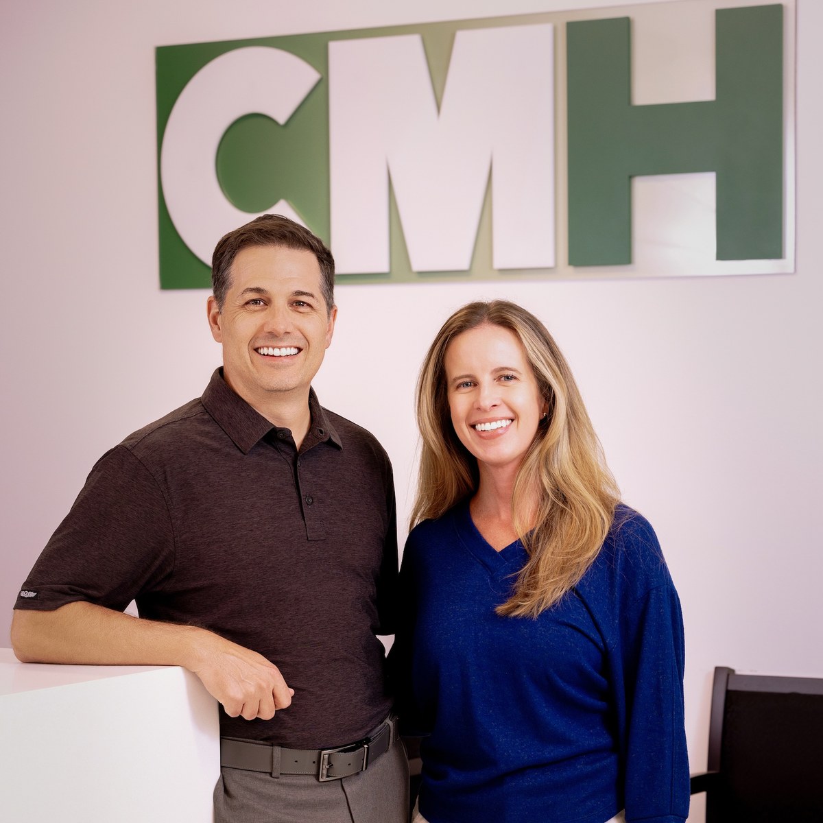 CMH Advisors founders Craig and Michelle Hausz at their North Dallas CPA office