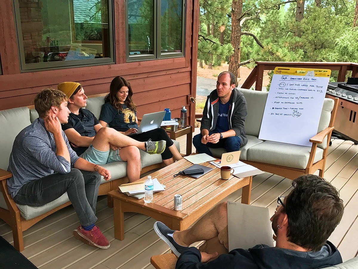 The Good Work team in a project planning session