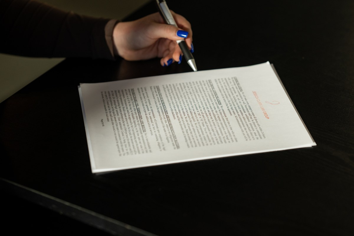Estate plan documents at Jessica Clark Law Group in Phoenix