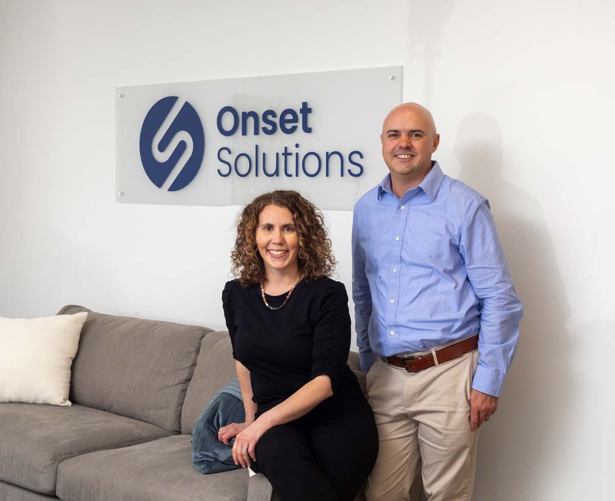 Co-owners Hilary Taylor and Bret Taylor of Onset Solutions, a managed IT provider serving Denver