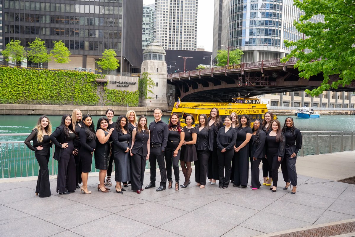 Strobel Dentistry team on the Chicago Riverwalk