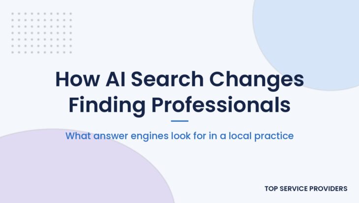 How AI search changes how people find local professionals