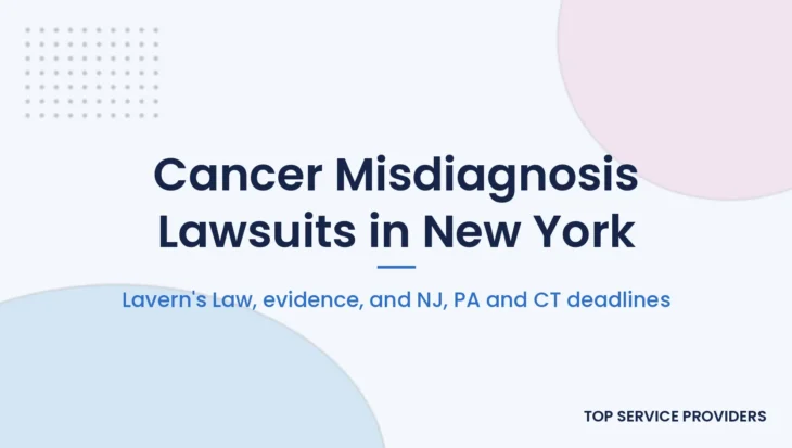 Cancer misdiagnosis lawsuit guide for New York patients, with Lavern's Law and NJ, PA and CT deadlines