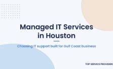 Houston business team reviewing managed IT services options with a provider