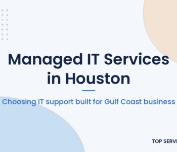 Houston business team reviewing managed IT services options with a provider