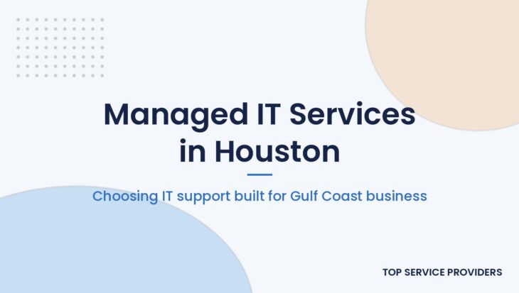 Houston business team reviewing managed IT services options with a provider