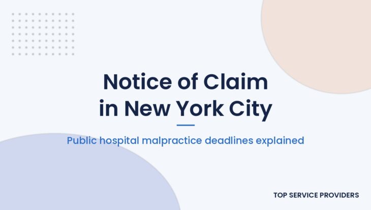 Notice of claim in New York City public hospital malpractice guide cover