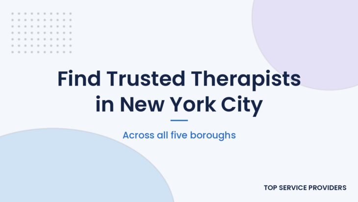 Find trusted therapists in New York City