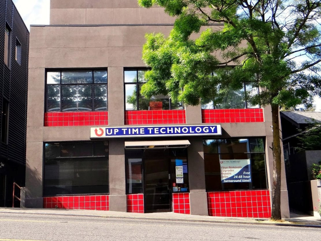 Up Time Technology storefront on North 45th Street in Seattle