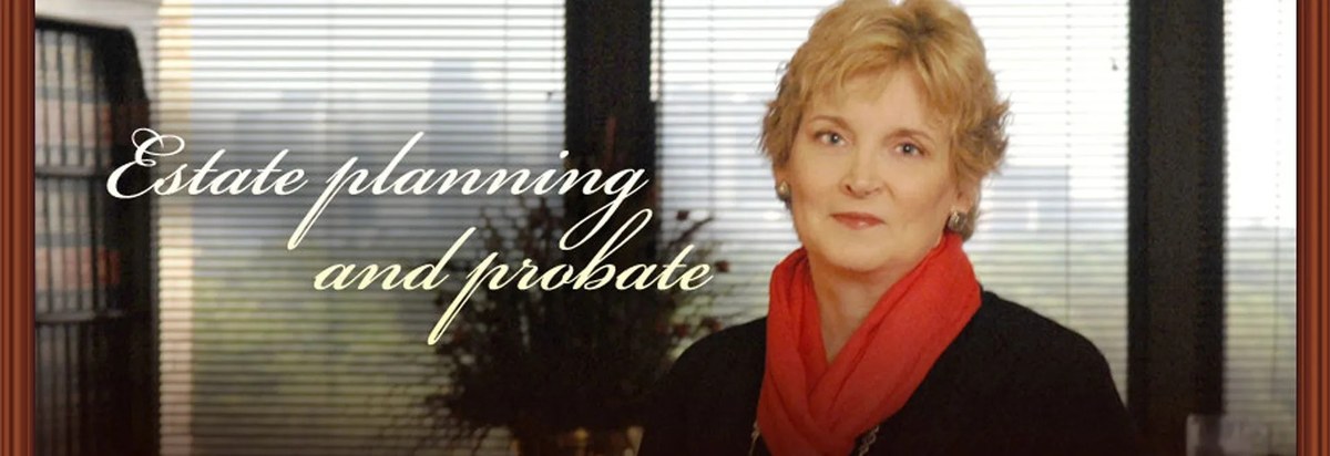 Houston estate planning and probate attorney Vicki Whitlow Thomas in her office