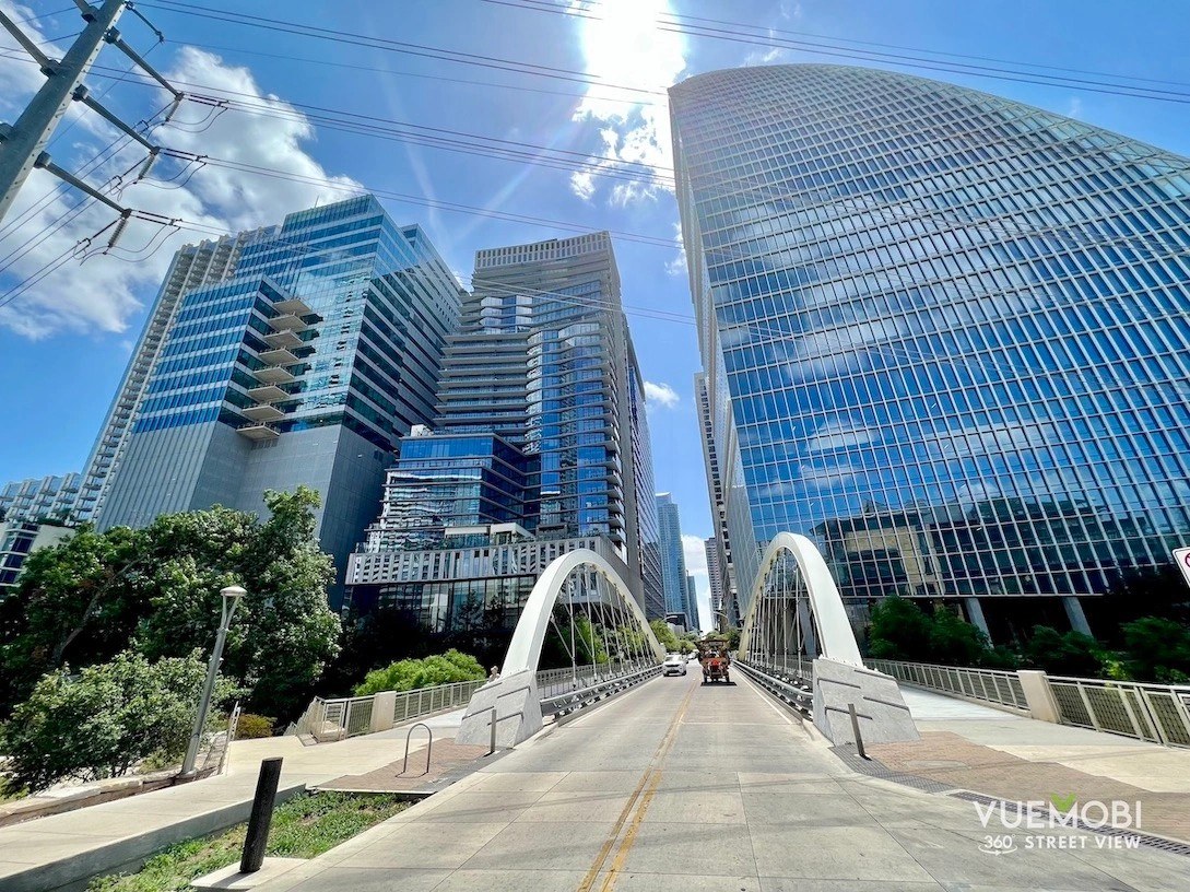 Downtown Austin street view photographed by Vuemobi Media