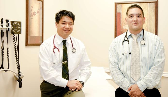 Dr. Micheal Cheng and Dr. Angel Salazar of White Rock Family Health in Dallas